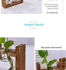 HydroponicWoodenFramewithSnap - On - Heart - ShapedTripleBottle - RnR Galore
