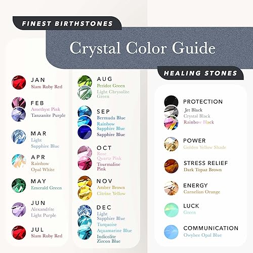 Infinity Love Heart Necklace, Birthstone Necklace for Women, Jewelry for Women with Healing Crystals, Allergy Free Pendant Necklace - 11a - November - Amber Brown - RnR Galore