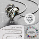 Infinity Love Heart Necklace, Birthstone Necklace for Women, Jewelry for Women with Healing Crystals, Allergy Free Pendant Necklace - 13c - Protection - Crystal Black - RnR Galore