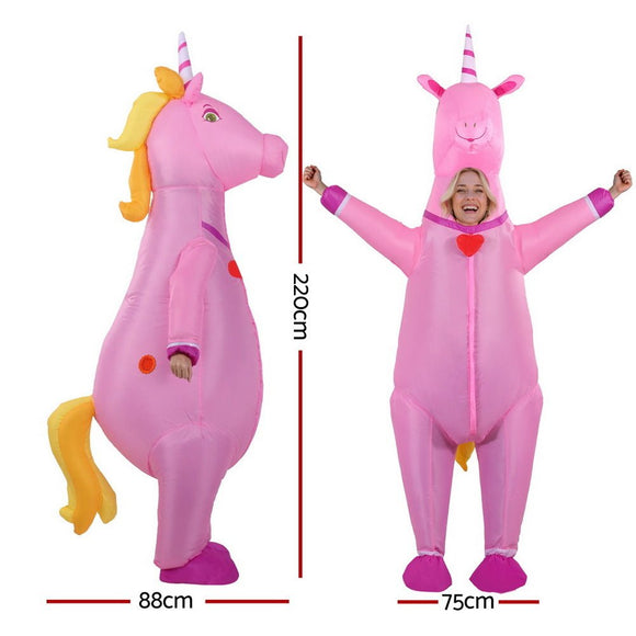 Inflatable Unicorn Costume Adult Suit Blow Up Party Fancy Dress Halloween Cosplay - RnR Galore