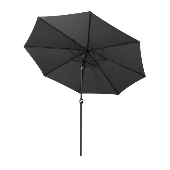 Instahut 3m Outdoor Umbrella Beach Pole Garden Patio Tilt Black - RnR Galore