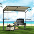 Instahut Gazebo Outdoor BBQ Grill Patio Garden Marquee Shade Shelter Shelf Hooks Beige - RnR Galore