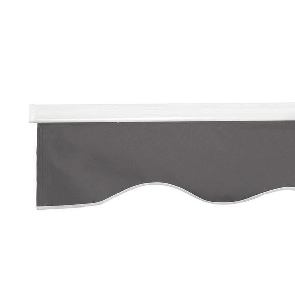 Instahut Retractable Folding Arm Awning Manual Sunshade 4.5Mx3M Grey - RnR Galore