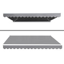 Instahut Retractable Folding Arm Awning Motorised Sunshade 4Mx2.5M Pearl Grey - RnR Galore
