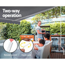 Instahut Retractable Folding Arm Awning Motorised Sunshade 4Mx2.5M Pearl Grey - RnR Galore