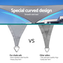 Instahut Waterproof Shade Sail Shade cloth Triangle Canopy 220GSM 4x4x4m - RnR Galore