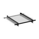 Instahut Window Door Awning Canopy 1mx1m Flat Transparent Sheet Metal Frame - RnR Galore