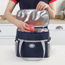 Insulated Lunch Bag Thermal Cooler Tote with Adjustable Shoulder Strap Waterproof Lining for Work School & Picnics Black Small - RnR Galore
