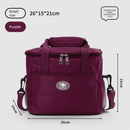 Insulated Lunch Bag Thermal Cooler Tote with Adjustable Shoulder Strap Waterproof Lining for Work School & Picnics Purple Small - RnR Galore