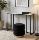 Interior Ave - Stone Marble Console - Marble & Black - RnR Galore