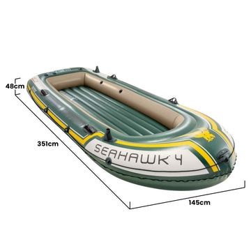 Intex Seahawk 4 Inflatable Boat Set - 4 Person - RnR Galore