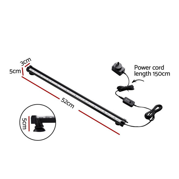 i.Pet Aquarium Light Submersible 52CM Air Bubble LED Light - RnR Galore