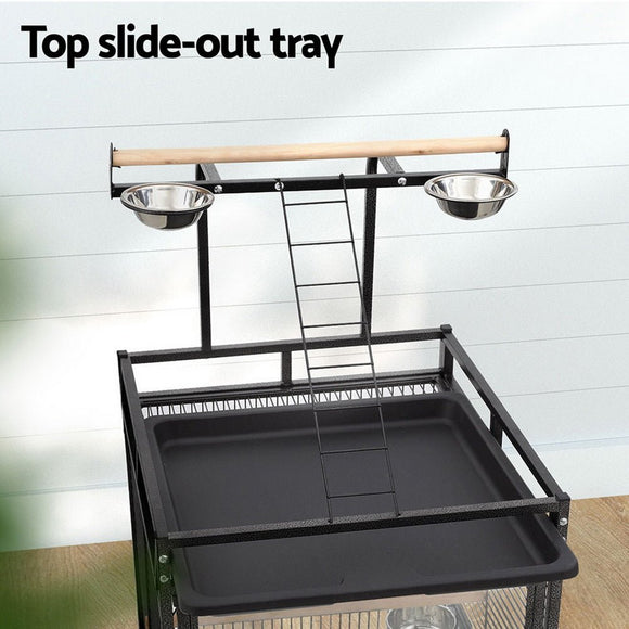 i.Pet Bird Cage Large Cages 155cm Parrot Aviary Stand - Alone Budgie Wheels Castor - RnR Galore