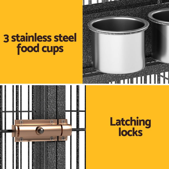 i.Pet Bird Cage Large Walk - in Aviary Budgie Perch Cage Parrot Pet Huge 203cm - RnR Galore