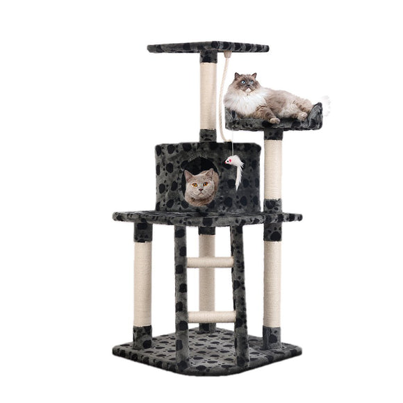 i.Pet Cat Tree 120cm Tower Scratching Post Scratcher Trees Bed Wood Condo Toys Bed - RnR Galore