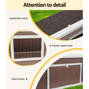 i.Pet Rabbit Hutch 124cm x 90cm x 35cm Chicken Coop Large Outdoor Wooden Run Cage House - RnR Galore