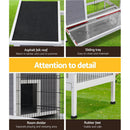 i.Pet Rabbit Hutch Chicken Coop 97cm x 49cm x 86cm Chicken Coop Large Run Wooden Outdoor Cage House - RnR Galore