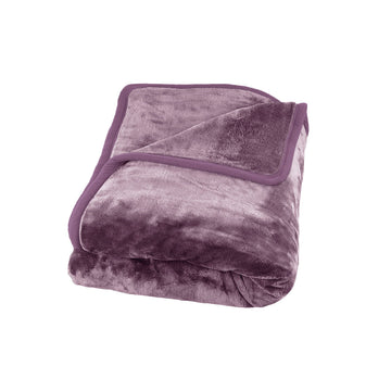 J Elliot Home 800GSM Luxury Winter Thick Mink Blanket Grape King - RnR Galore