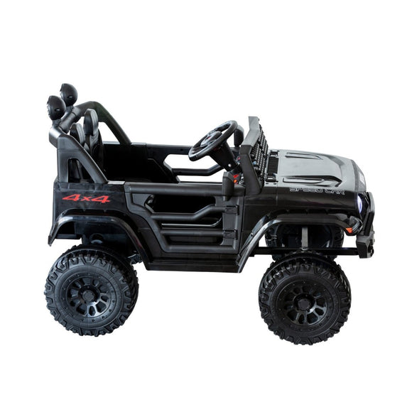 Jeep Inspired Remote Controlled Ride - on Electric Car (Black) - RnR Galore