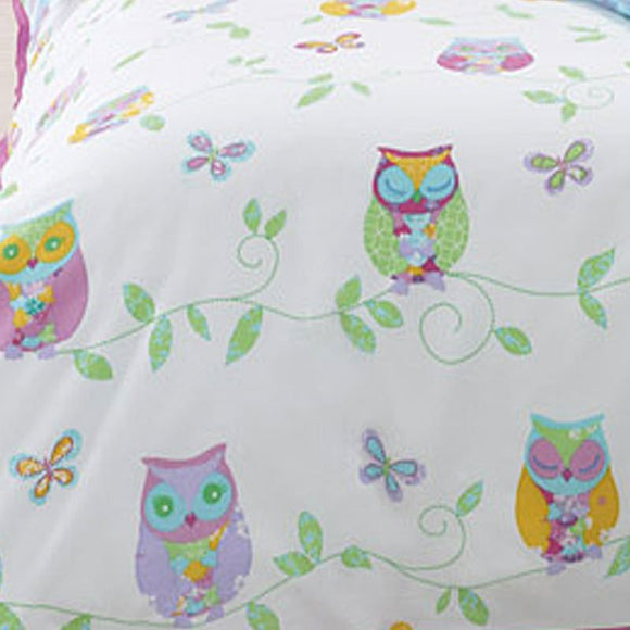Jiggle & Giggle Owl Song Quilt Cover Set Double - RnR Galore