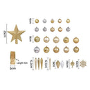 Jingle Jollys 125pcs Christmas Tree Decorations Set Baubles Ornaments Party - RnR Galore