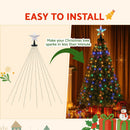 Jingle Jollys 2.5M Christmas Lights Waterfall String Light 300 LED Star Topper - RnR Galore