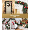 Jingle Jollys 2.7m Christmas Garland with Decorations Xmas Wedding Party - RnR Galore