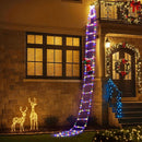 Jingle Jollys 3.5M Christmas Lights 300 LED Ladder Light with Santa Claus Decor - RnR Galore