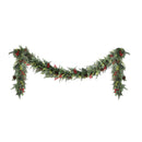 Jingle Jollys 3M Christmas Garland Pre - lit LED with Pine Cones Xmas Decor Green - RnR Galore