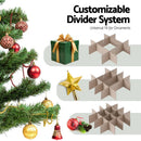 Jingle Jollys Christmas Baubles Storage Box 64 Dividers Xmas Ornaments Container - RnR Galore