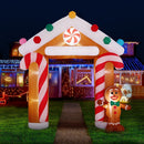 Jingle Jollys Christmas Inflatable Archwary Ginger 2.8M Illuminated Decorations - RnR Galore