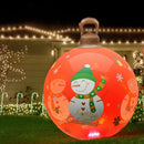 Jingle Jollys Christmas Inflatable Ball 60cm Illuminated Led Snowman Xmas Decor - RnR Galore