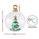 Jingle Jollys Christmas Inflatable Ball 60cm Tree Decoration Giant Bauble Clear - RnR Galore