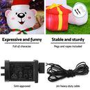 Jingle Jollys Christmas Inflatable Bear 1.8M Height LED Outdoor Decorations Illuminated - RnR Galore