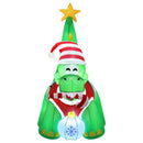Jingle Jollys Christmas Inflatable Dinosaur 1.86M Height LED Decorations Illuminated - RnR Galore