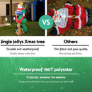 Jingle Jollys Christmas Inflatable Santa Tree 1.8M Illuminated Decorations - RnR Galore