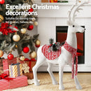 Jingle Jollys Christmas Reindeer 80cm Glitter Deer Ornaments Party Decorations - RnR Galore