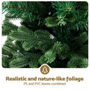 Jingle Jollys Christmas Tree 1.2M LED Potted Xmas Tree Party Decor 8 Light Modes - RnR Galore