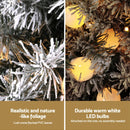 Jingle Jollys Christmas Tree 1.2M Potted Snowy Xmas Tree - RnR Galore
