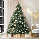 Jingle Jollys Christmas Tree 1.8m Snowy Xmas Tree Decoration 650 Tips - RnR Galore