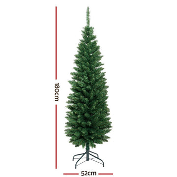 Jingle Jollys Christmas Tree 1.8m Xmas Tree Decorations Green 300 Tips - RnR Galore