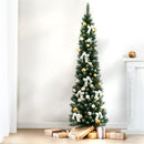 Jingle Jollys Christmas Tree 1.8m Xmas Tree Decorations Snowy 300 Tips - RnR Galore