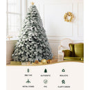 Jingle Jollys Christmas Tree 2.1m Snow Flocked Xmas Tree Decorations 780 Tips - RnR Galore