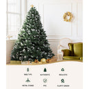 Jingle Jollys Christmas Tree 2.1m Snowy Xmas Tree Decoration 905 Tips - RnR Galore