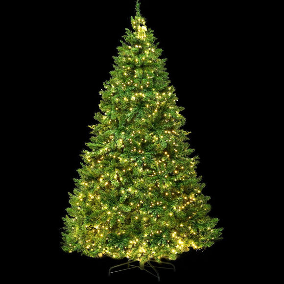Jingle Jollys Christmas Tree 2.1m Xmas Tree Decoration 8 Light Mode Multi Colour - RnR Galore
