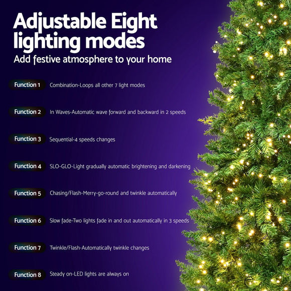 Jingle Jollys Christmas Tree 2.1m Xmas Tree Decorations 1134 LEDs - RnR Galore