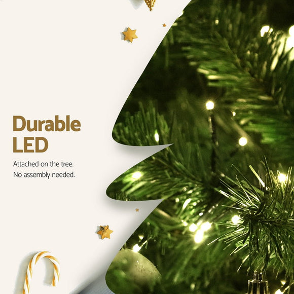Jingle Jollys Christmas Tree 2.1m Xmas Tree Decorations 1134 LEDs - RnR Galore