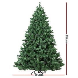 Jingle Jollys Christmas Tree 2.1M Xmas Tree Decorations 3000 LEDs 8 Light Mode - RnR Galore