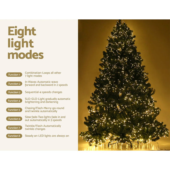 Jingle Jollys Christmas Tree 2.1M Xmas Tree Decorations 3000 LEDs 8 Light Mode - RnR Galore