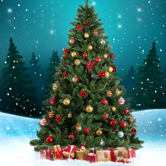 Jingle Jollys Christmas Tree 2.4m Green Xmas Tree Decorations 1225 Tips - RnR Galore